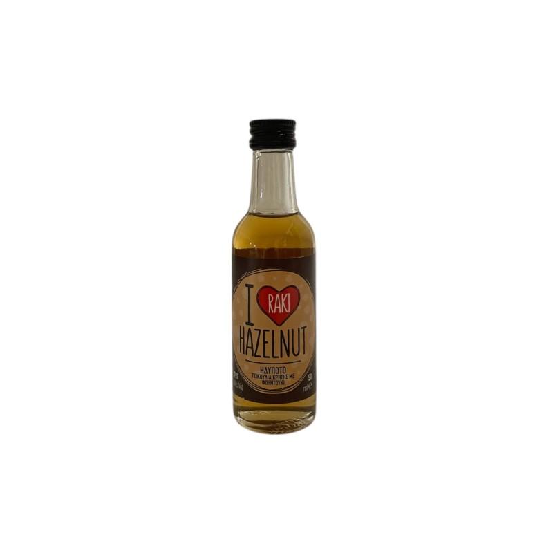 Liqueur I love RAKI à la noisette CRETAN SPIRIT 19 % vol 50 ml Liqueur I love RAKI à la noisette CRETAN SPIRIT 19 % vol 50 ml