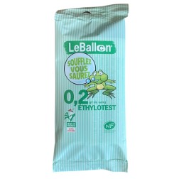 Éthylotest sans chrome LE BALLON 0.2/l de sang Norme NF