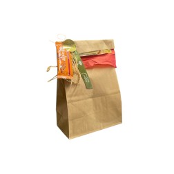 Sac papier en kraft de taille BETA 24x13x8 cm