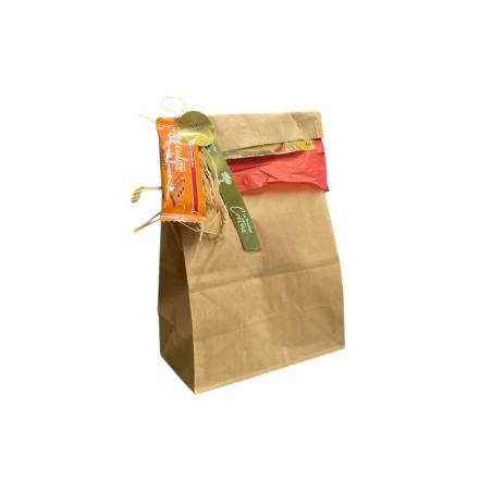 Sac papier en kraft de taille BETA 24x13x8 cm