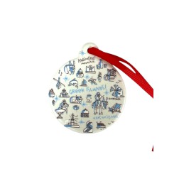 Ornement de Noël - GREEK ISLANDS - diamètre 6,8