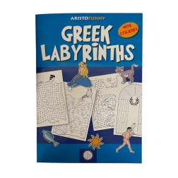 Livre d'activités "Labyrinthe grec" - ARISTOFUNNY avec stickers 14 pages