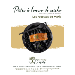 Fiche recette à télécharger - Pâtes à l'encre de seiche et leur saumon