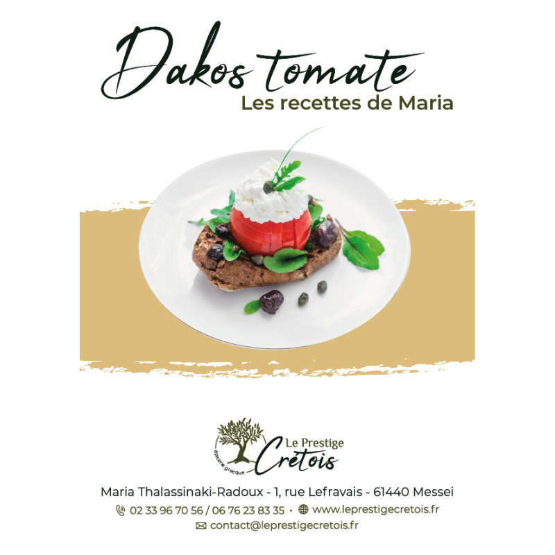 Fiche recette à télécharger - Dakos à la tomate