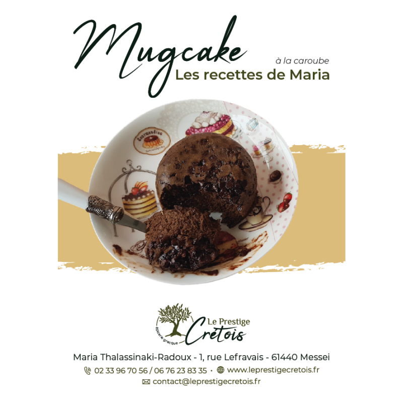 Fiche recette à télécharger - Mug cake à la caroube