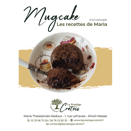 Fiche recette à télécharger - Mug cake à la caroube