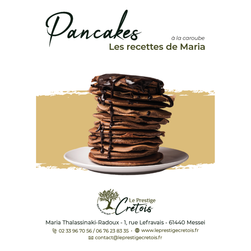 Fiche recette à télécharger - Pancake à la caroube