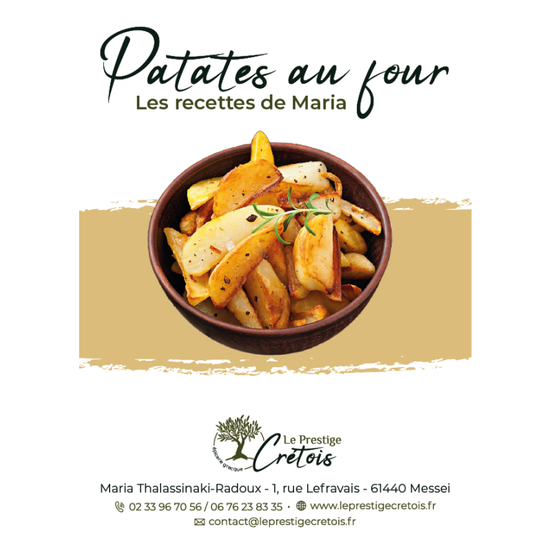 Fiche recette à télécharger - Patates au four