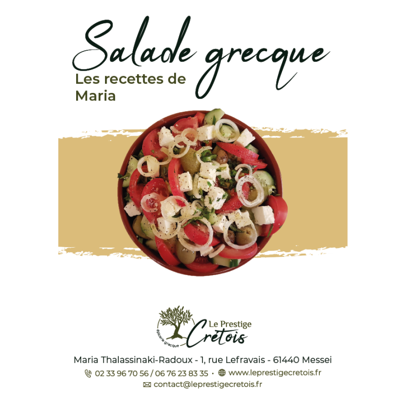 Fiche recette à télécharger - Salade grecque