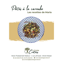 Fiche recette à télécharger - Salades de pâtes à la caroube