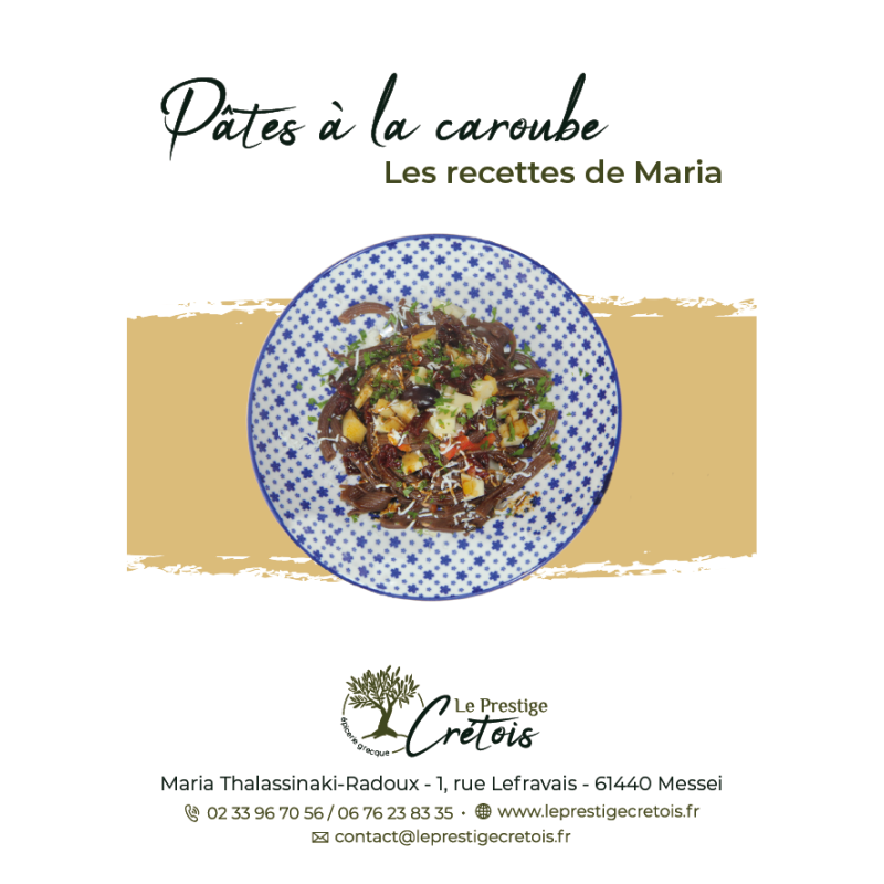 Fiche recette à télécharger - Salades de pâtes à la caroube