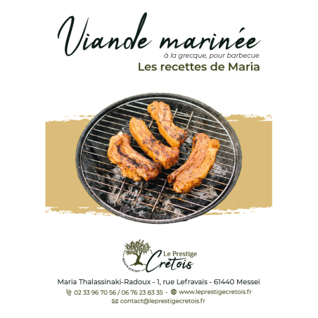 Fiche recette à télécharger - Viande marinée à la grecque pour barbecue