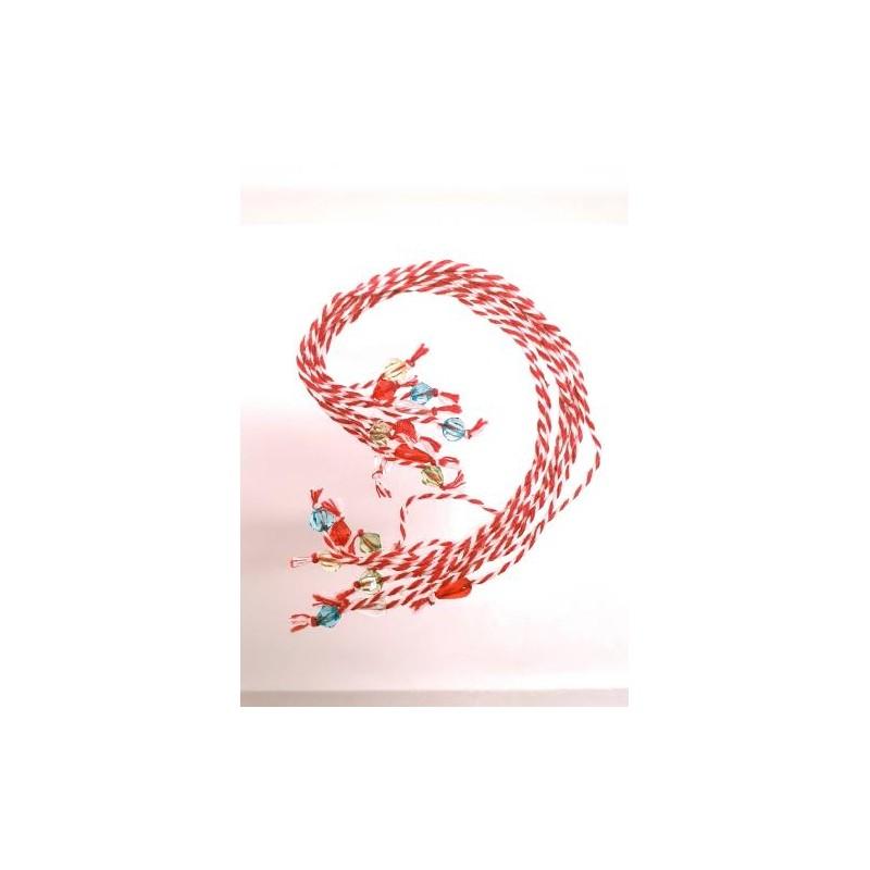 Bracelet grec avec perles 'martaki'pour le 1er mars