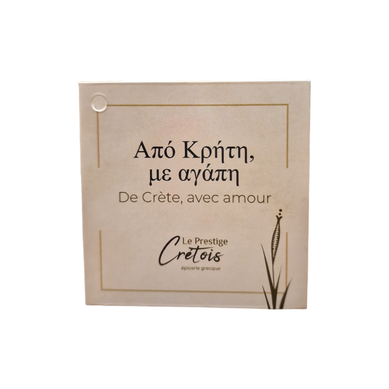 Carte à Message "De Crète, avec amour" 6.5x6.50 cm