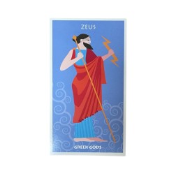 Set de 12 cartes postales - Dieux Grecs MEDITERRANEO 10.5X19 cm