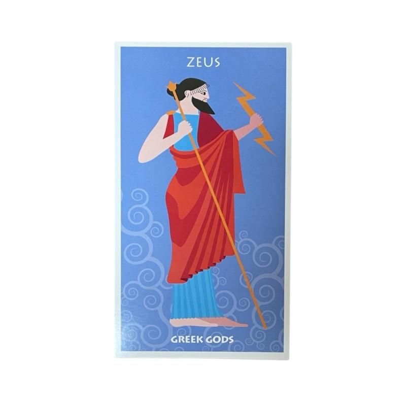 Set de 12 cartes postales - Dieux Grecs MEDITERRANEO 10.5X19 cm