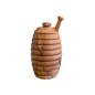 Pot de miel en bois avec cuillère 12 cm