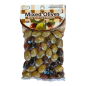 Olives mixtes grecques, vertes et noires, en sous vide ELLIE 250 g Olives mixtes grecques, vertes et noires, en sous vide ELLIE 250 g
