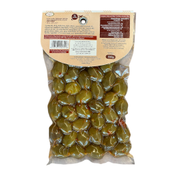 Olives vertes grecques aux piments en sous vide ELLIE 250 g