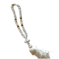 Komboskini - chapelet de prière orthodoxe blanc 35 nœuds Komboskini - chapelet de prière orthodoxe blanc 35 nœuds