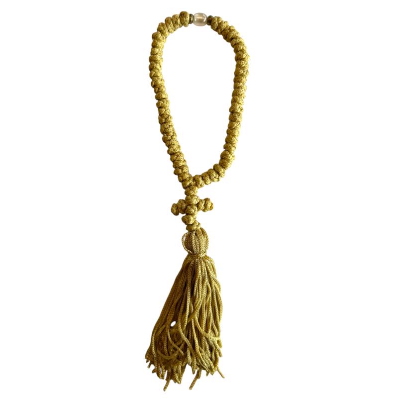 Komboskini - chapelet de prière orthodoxe beige 35 nœuds Komboskini - chapelet de prière orthodoxe beige 35 nœuds
