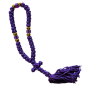 Komboskini - chapelet de prière orthodoxe violet 35 nœuds Komboskini - chapelet de prière orthodoxe violet 35 nœuds