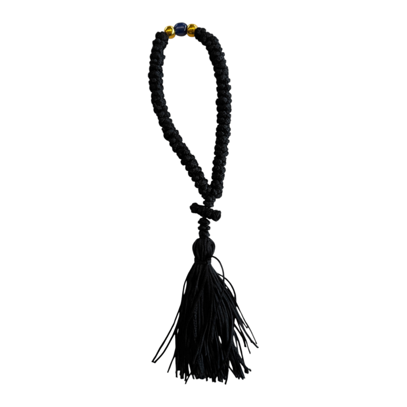 Komboskini - chapelet de prière orthodoxe noir 35 nœuds Komboskini - chapelet de prière orthodoxe noir 35 nœuds