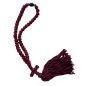 Komboskini laine - chapelet de prière orthodoxe violet 50 nœuds Komboskini laine - chapelet de prière orthodoxe violet 50 nœuds