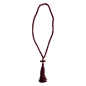 Komboskini laine avec 3 perles - chapelet de prière orthodoxe bordeaux 100 nœuds Komboskini laine avec 3 perles - chapelet de prière orthodoxe bordeaux 100 nœuds