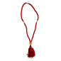Komboskini à 3 perles et croix en or - chapelet de prière orthodoxe rouge 100 nœuds Komboskini à 3 perles et croix en or - chapelet de prière orthodoxe rouge 100 nœuds