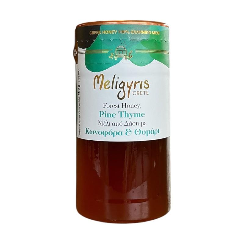 Miel de Pin & Thym grec MELIGYRIS 450 g Miel de Pin & Thym grec MELIGYRIS 450 g