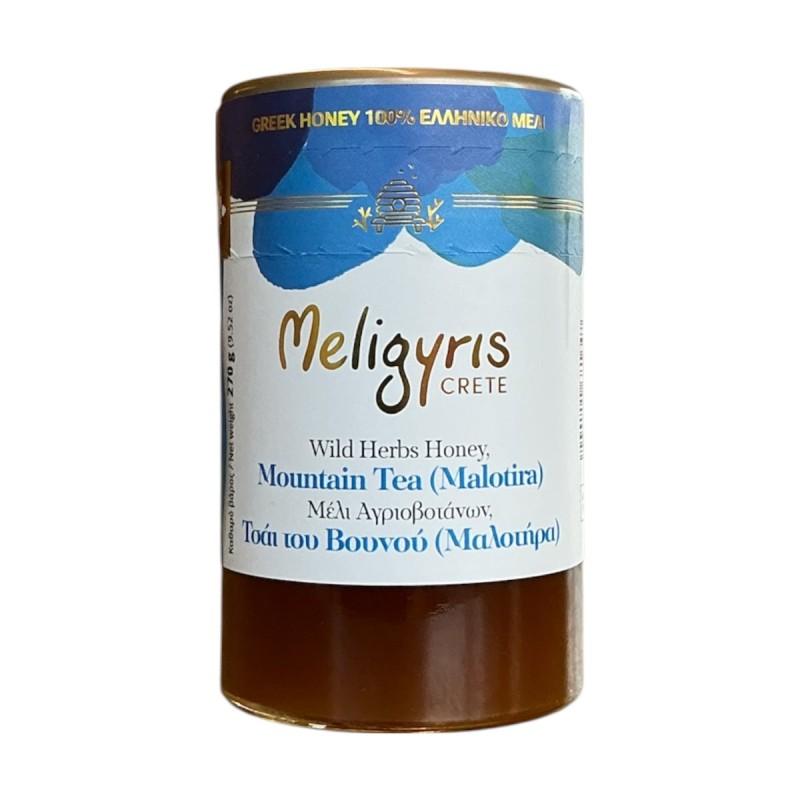 Miel de montagne avec Malotira "thé de montagne" MELIGYRIS 270 g Miel de montagne avec Malotira "thé de montagne" MELIGYRIS 270 g