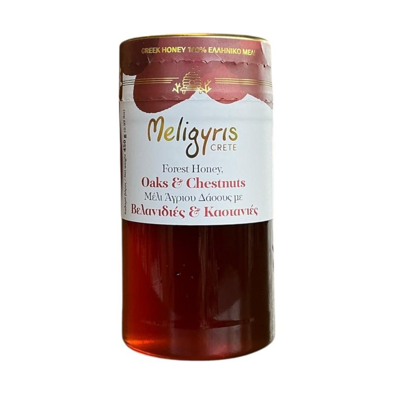Miel de forêt, Chêne et Châtaigner MELIGYRIS 450 g Miel de forêt, Chêne et Châtaigner MELIGYRIS 450 g