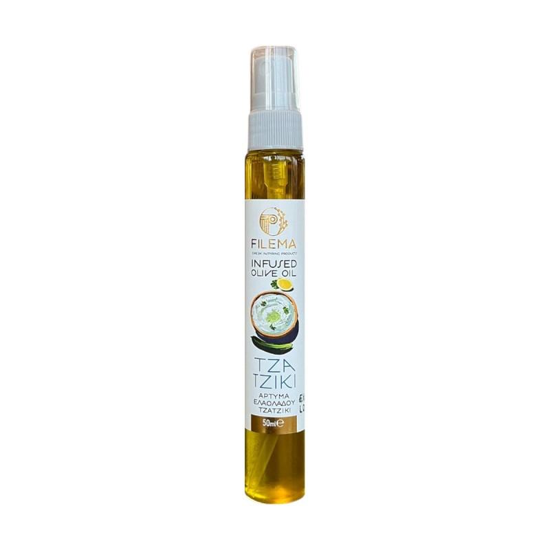 Huile d’olive en spray infusée saveur tzatziki FILEMA 50 ml