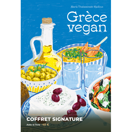 Coffret Signature - le livre et 4 produits crétois