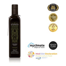 Huile d'olive extra vierge BIO de la variété Tsounati à haute teneur en polyphénols EFKRATO 500 ml