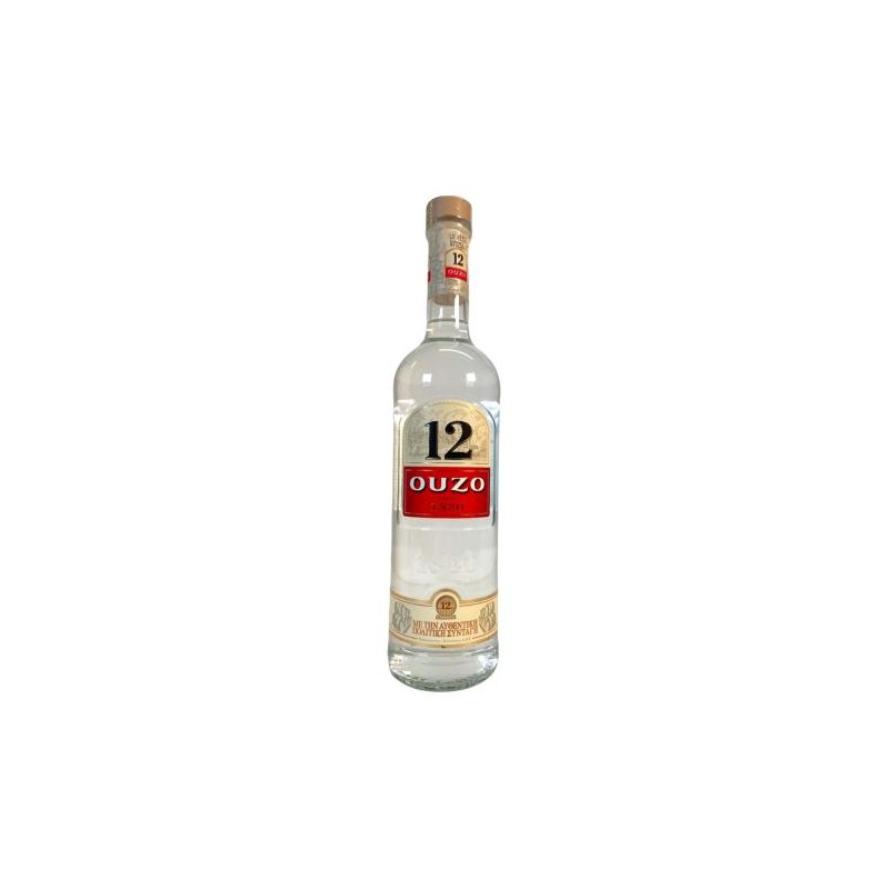 Ouzo 12 apéritif grec anisé 38% vol Ouzo 12 700 ml