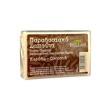 Savon à l'huile d'olive parfumé à la noix de coco BELLAS 100 g