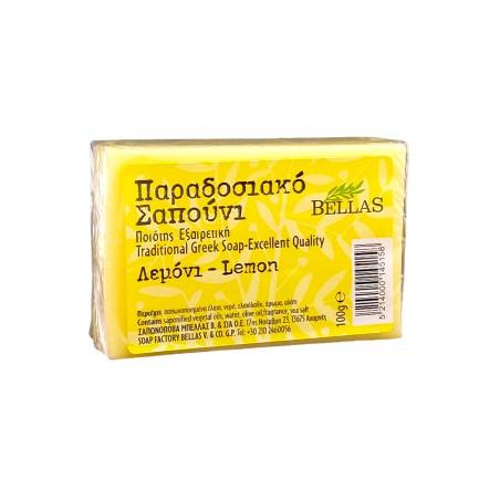 Savon à l'huile d'olive parfumé au citron BELLAS 100 g