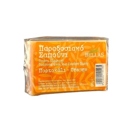 Savon à l'huile d'olive parfumé à l'orange BELLAS 100 g