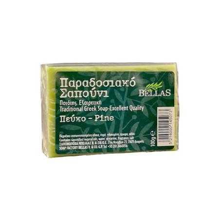 Savon à l'huile d'olive parfumé au pin BELLAS 100 g