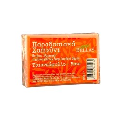 Savon à l'huile d'olive parfumé à la rose BELLAS 100 g