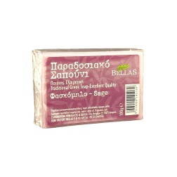 Savon à l'huile d'olive parfumé à la sauge BELLAS 100 g