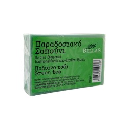 Savon à l'huile d'olive parfumé au thé vert BELLAS 100 g