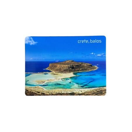 Magnet souvenir de Crète-Grèce "Balos" 7,4x5,5 cm