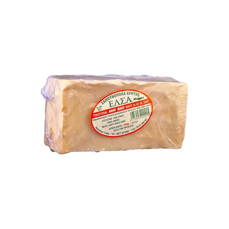 Savon Traditionnel grec blanc à l'ancienne ELSA 250 g - 280 g