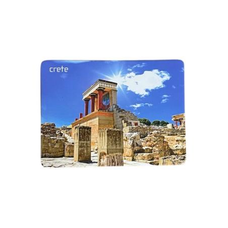 Magnet souvenir de Crète-Grèce "Knossos" 7,4x5,5 cm