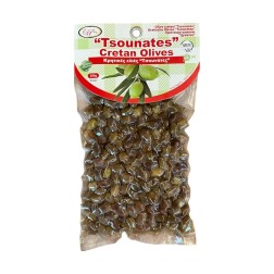 Olives de Crète variété Tsounati naturelles en sous vide ELLIE 200 g