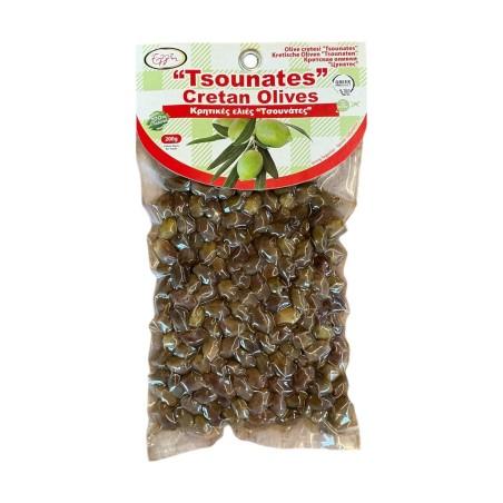 Olives de Crète variété Tsounati naturelles en sous vide ELLIE 200 g