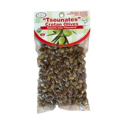 Olives de Crète variété Tsounati naturelles en sous vide ELLIE 200 g